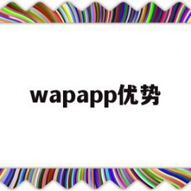 wapapp优势(wap的应用)