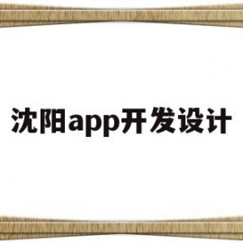 沈阳app开发设计(沈阳app开发沈阳网页设计)