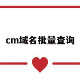 cm域名批量查询(域名批量查询工具 支持自定义)