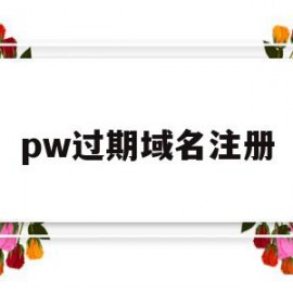 pw过期域名注册(cn域名过期多久可以注册)