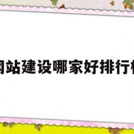 网站建设哪家好排行榜(网站建设哪家做得好一点)