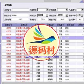 JAVA服装进销存完整版源码 支持会员卡预存充值 采购管理 销售管理 库存管理等版块