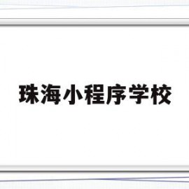 珠海小程序学校(珠海小程序学校招聘)