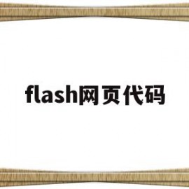 flash网页代码(flash网页插件下载)