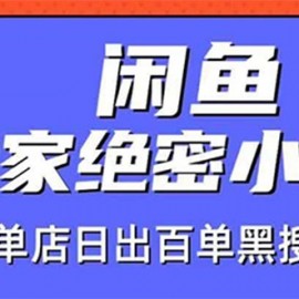 闲鱼独家绝密小班课-闲鱼单店日出百单黑搜爆破法