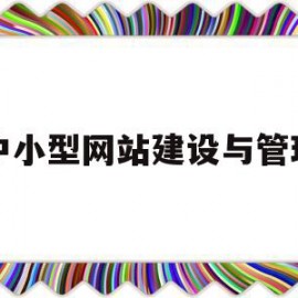 中小型网站建设与管理(网站建设与管理属于什么专业)