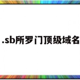 .sb所罗门顶级域名(所罗门网络科技有限公司)