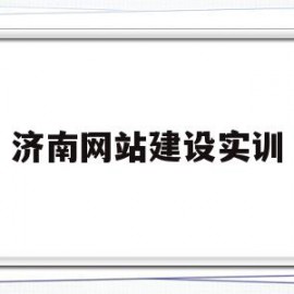 济南网站建设实训(电子商务网站建设实训报告)