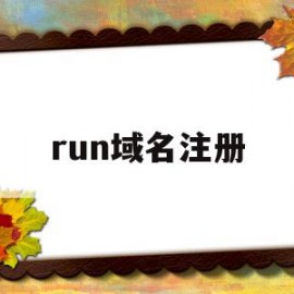 run域名注册(pro域名注册)