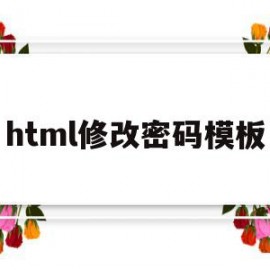 html修改密码模板(html修改密码页面代码)