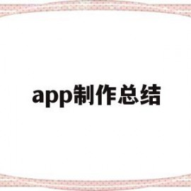 app制作总结(制作app的详细计划和方案)