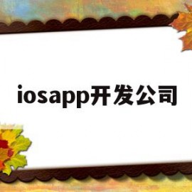 iosapp开发公司(开发app的公司叫什么)