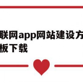 互联网app网站建设方案模板下载(互联网平台建设方案)