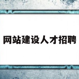 网站建设人才招聘(专业网站建设公司招聘)