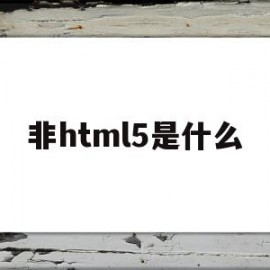 非html5是什么(非微信h5环境是什么意思)