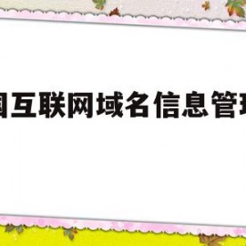 中国互联网域名信息管理中心(中国互联网络域名管理办法百科)