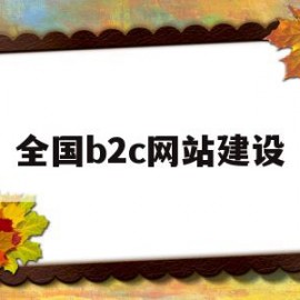 全国b2c网站建设(国内b2c网站要发展需具备哪些条件)