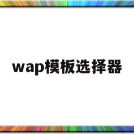 wap模板选择器(wps如何选择模板)