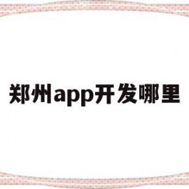 郑州app开发哪里(郑州app开发公司哪家比较好)