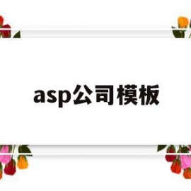 asp公司模板的简单介绍