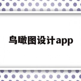 鸟瞰图设计app(鸟瞰图设计用什么软件)