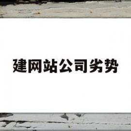 建网站公司劣势(建网站公司劣势分析)