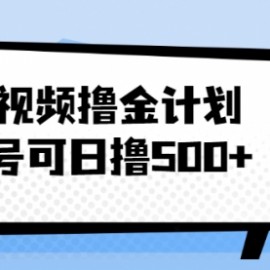 中视频撸金计划，单号可日撸500+ 可多平台+批量操作，收益更高