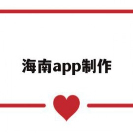 海南app制作(海南资料软件一般用什么)