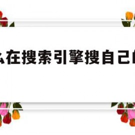 怎么在搜索引擎搜自己的网站(怎么在搜索引擎搜自己的网站呢)