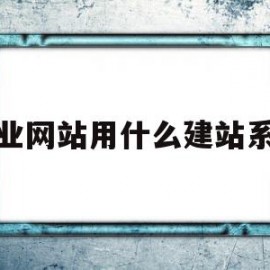 企业网站用什么建站系统(企业网站用什么建站系统好)