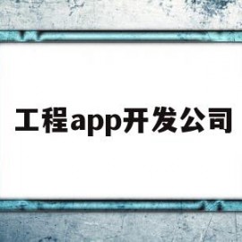 工程app开发公司(工程app开发公司哪家好)