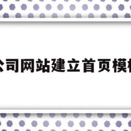 公司网站建立首页模板(公司网站建立首页模板怎么弄)