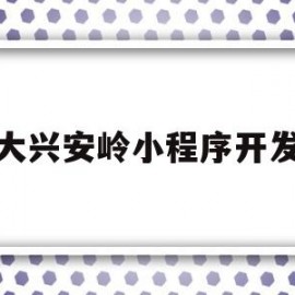 大兴安岭小程序开发(大兴安岭小程序开发商是谁)