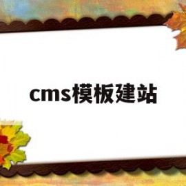 cms模板建站(cms建站程序哪个好)