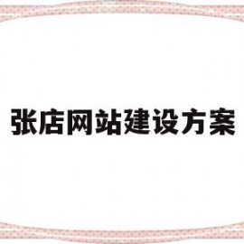 张店网站建设方案(山东网站建设的方案)