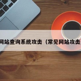 网站查询系统攻击（常见网站攻击）