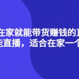 4种在家就能带货的直播课，人人都能直播，适合在家一个人操作！