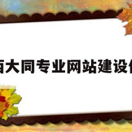 山西大同专业网站建设价格的简单介绍