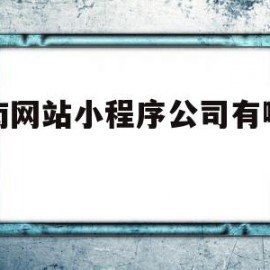 济南网站小程序公司有哪几家(济南微信小程序开发比较大的公司)