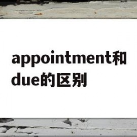 appointment和due的区别(appointment engagement区别)