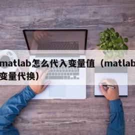 matlab怎么代入变量值（matlab变量代换）