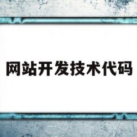 网站开发技术代码(网站开发技术是什么)