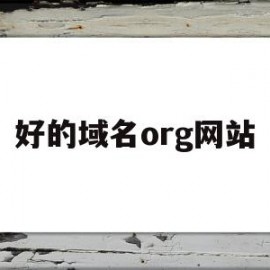 好的域名org网站(好的域名org网站是什么)