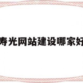 寿光网站建设哪家好(寿光网络科技有限公司)