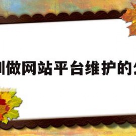 深圳做网站平台维护的公司(深圳做网站平台维护的公司有哪些)