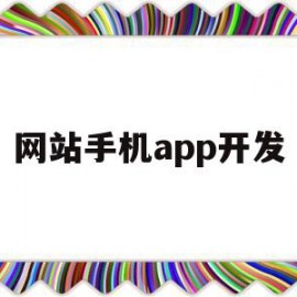 网站手机app开发(现在开发app的网站都有什么)