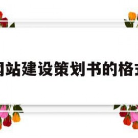 网站建设策划书的格式(网站建设策划包括哪些内容)