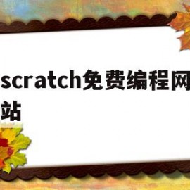 scratch免费编程网站(scratch免费编程网站 建议)