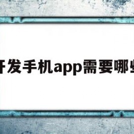 开发手机app需要哪些(开发手机app需要哪些技术)