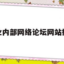 企业内部网络论坛网站搭建(公司内部论坛有什么用)